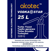 Дрожжи спиртовые Alcotec Turbo Yeast Vodka Star, 66 гр.