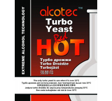 Дрожжи спиртовые Alcotec Turbo Yeast Red Hot, 90 гр.